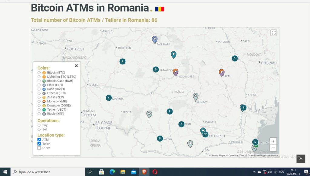 ATM cumpărare bitcoin în România
