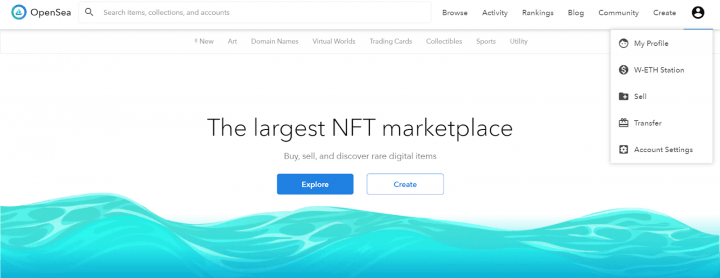 opensea NFT piactér marketplace