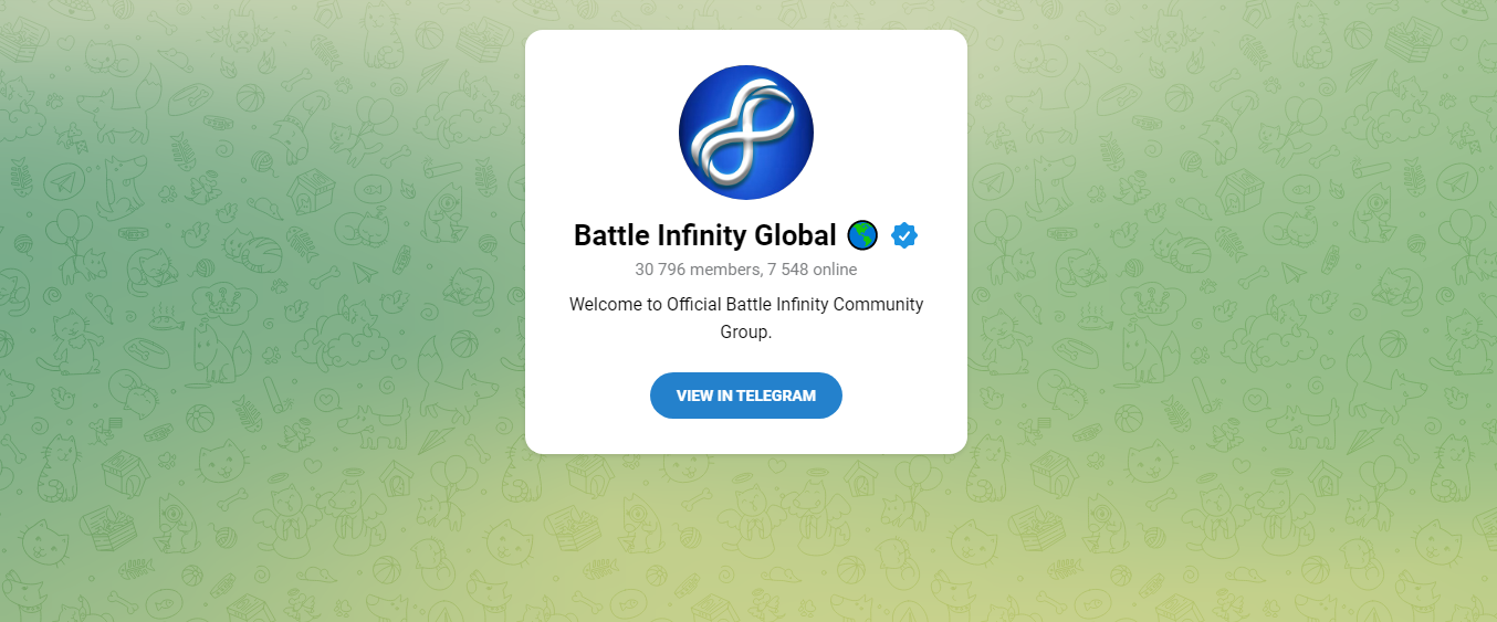 Battle Infinity telegram mycryptoption