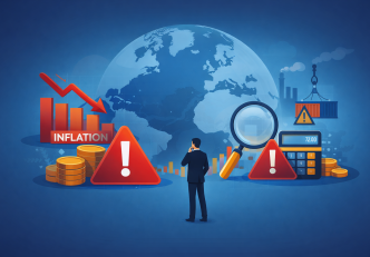 világgazdasági körkép inflációval, gazdasági kockázatokkal és piaci bizonytalansággal