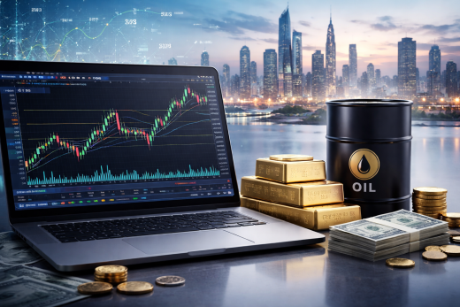kereskedési és befektetési platformok – arany, olaj, részvény és online trading grafikon
