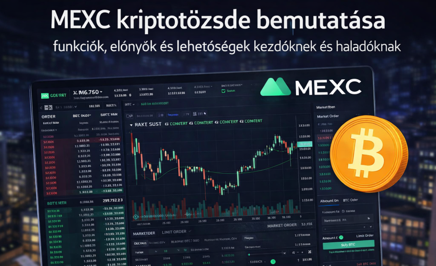 MEXC kriptotőzsde bemutatása – kereskedési felület, grafikonok és funkciók kezdőknek és haladóknak