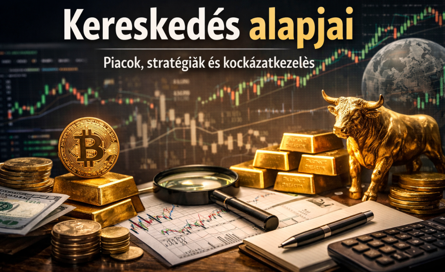 Kereskedés alapjai: kriptovaluták, arany és piaci elemzés grafikonokkal