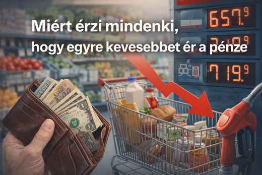 Miért érzi mindenki, hogy egyre kevesebbet ér a pénze – infláció a mindennapokban