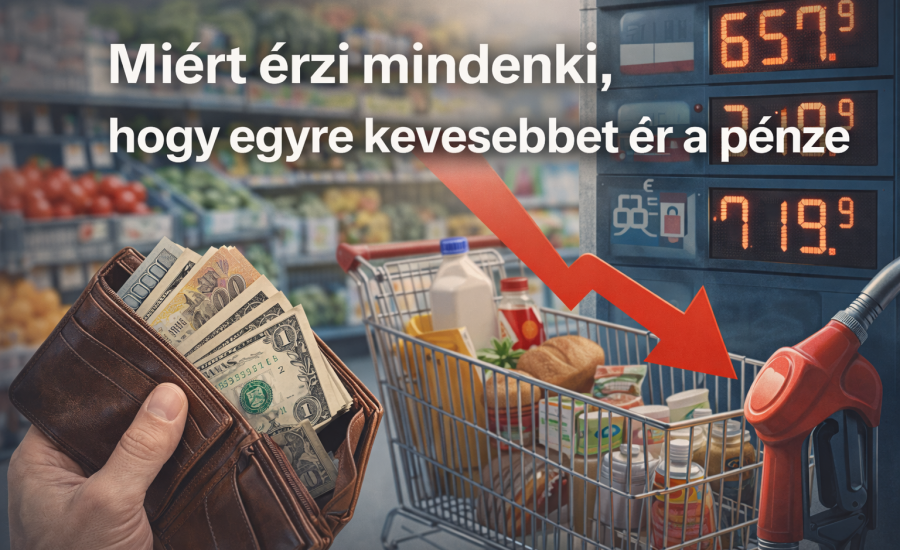 Miért érzi mindenki, hogy egyre kevesebbet ér a pénze – infláció a mindennapokban