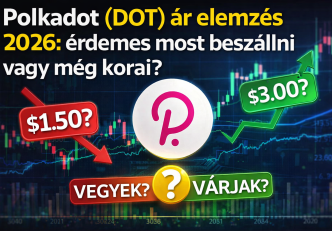 Polkadot DOT ár elemzés 2026 grafikon befektetési stratégia kriptovaluta
