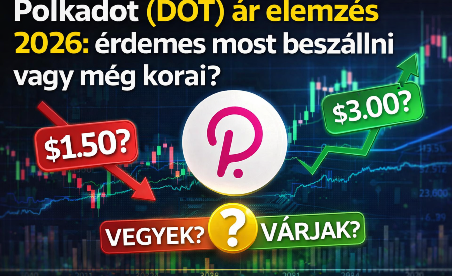 Polkadot DOT ár elemzés 2026 grafikon befektetési stratégia kriptovaluta