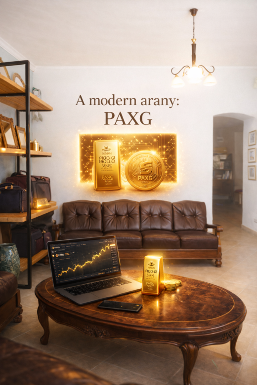 PAXG digitális arany – arany befektetés blockchainen Ethereum hálózaton