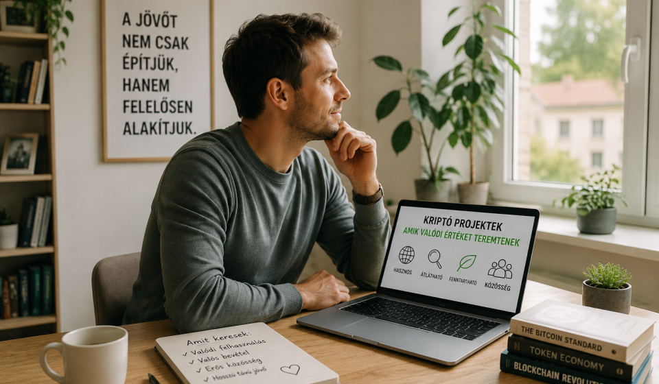 crypto projektek valódi érték elemzés laptopon természetes környezetben