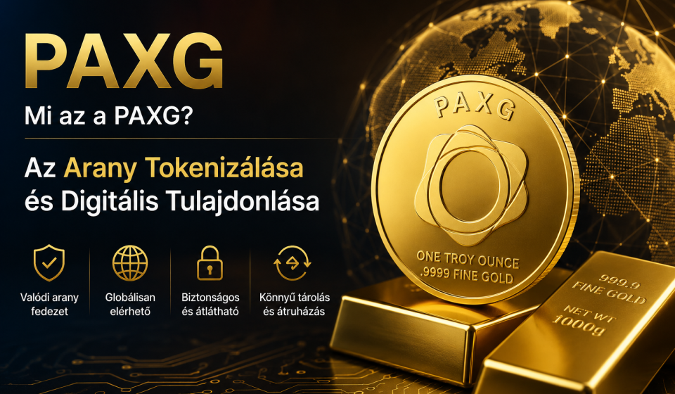 PAXG tokenizált arany digitális tulajdonlás és blokklánc alapú aranybefektetés