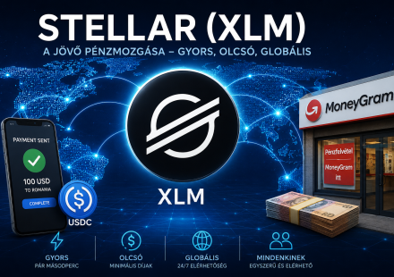 Stellar (XLM) blockchain hálózat és MoneyGram együttműködés digitális pénzmozgás és globális stablecoin fizetések bemutatásával