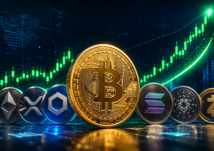 A kriptopiac emelkedése Bitcoinnal és vezető altcoinokkal